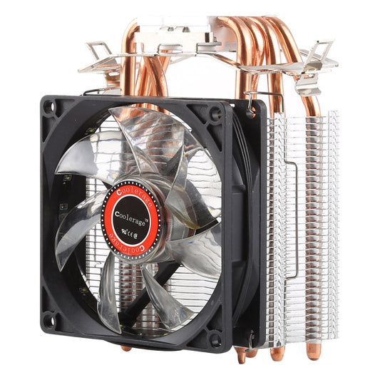 CoolAge L400 DC 12V 1600PRM 40.5cfm Heatsink Hydraulic Bearing Cooling Fan CPU Cooling Fan for AMD Intel 775 1150 1156 1151(White) - Fan Cooling by buy2fix | Online Shopping UK | buy2fix