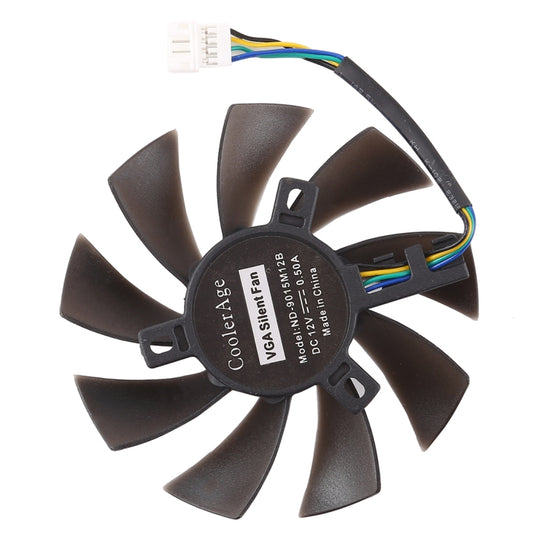 T129215SU 4 Pin Zwei Kugellager Ersatzlüfter für MSI Gigabyte GTX 1060 RX 480 460 570 580 R9 290X RX 550 Kartenkühler, Durchmesser: 85 mm