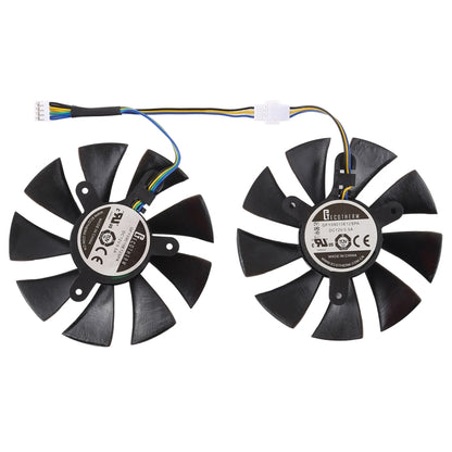 DC 12V 0.5A 4 Pin Female Original Desktop Computer Radiator Cooling Fan CPU Cooling Fan, Diameter: 8.5mm, Pairs - Fan Cooling by buy2fix | Online Shopping UK | buy2fix
