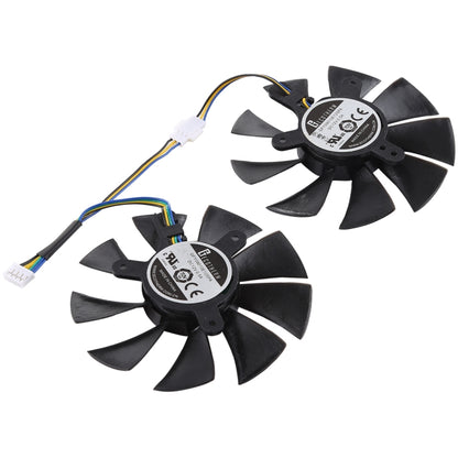 DC 12V 0.5A 4 Pin Female Original Desktop Computer Radiator Cooling Fan CPU Cooling Fan, Diameter: 8.5mm, Pairs - Fan Cooling by buy2fix | Online Shopping UK | buy2fix