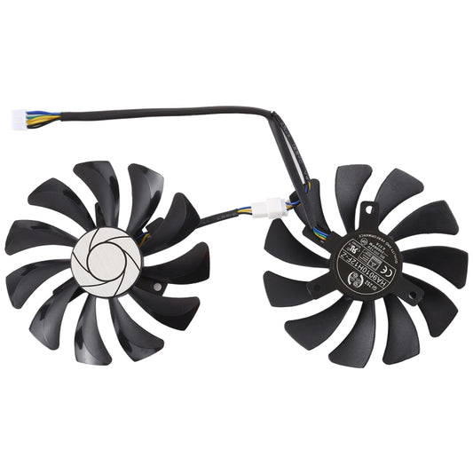 HA9010H12F-Z 4 Pin Graphics Card Cooling Fan for MSI GeForce GTX 1050 Hurricane GTX 1060 Hurricane 6G GDDR, Diameter: 85mm, Pairs - Fan Cooling by buy2fix | Online Shopping UK | buy2fix