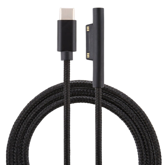 USB-C / Type-C to 6 Pin Nylon Male Power Cable for Microsoft Surface Pro 3 / 4 / 5 / 6 Laptop Adapter, Cable Length: 1.5m - For Microsoft by buy2fix | Online Shopping UK | buy2fix