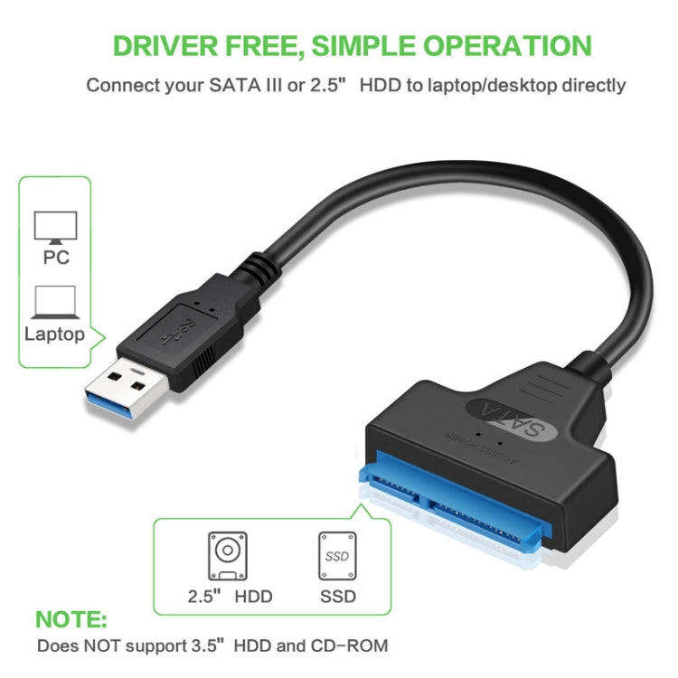Professional SATA to USB 3.0 Cable Adapter 2.5 inch SSD Hard Drive Expanding Connector by buy2fix