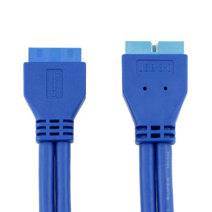 5Gbps USB 3.0 20 Pin Female to Male Extension Cable Mainboard Extender, Cable Length: 50cm by buy2fix