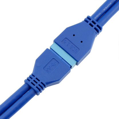 5Gbps USB 3.0 20 Pin Female to Male Extension Cable Mainboard Extender, Cable Length: 50cm by buy2fix