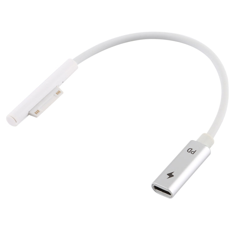 Pro 9 / 8 / 7 / 6 / 5 / 4 / 3 to USB-C / Type-C Female Interfaces Power Adapter Charger Cable(White) by buy2fix