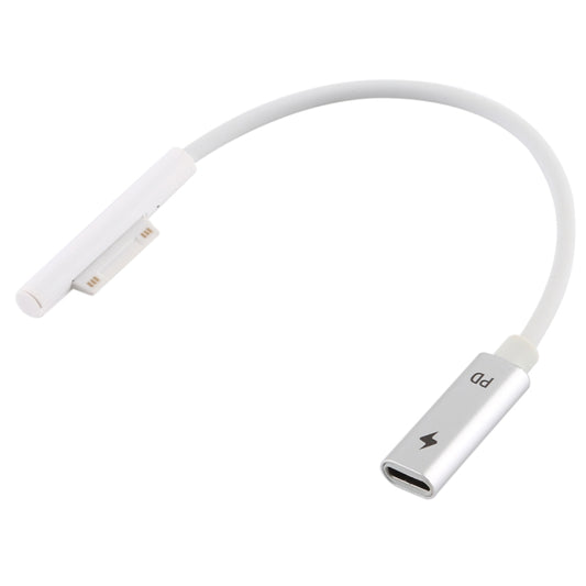 Pro 9 / 8 / 7 / 6 / 5 / 4 / 3 to USB-C / Type-C Female Interfaces Power Adapter Charger Cable(White) by buy2fix