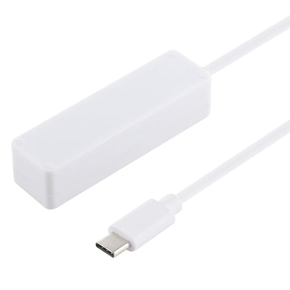 2 in 1 TF / SD Card Reader + 3 x USB 3.0 Ports to USB-C / Type-C HUB Converter, Cable Length: 26cm (White) by buy2fix