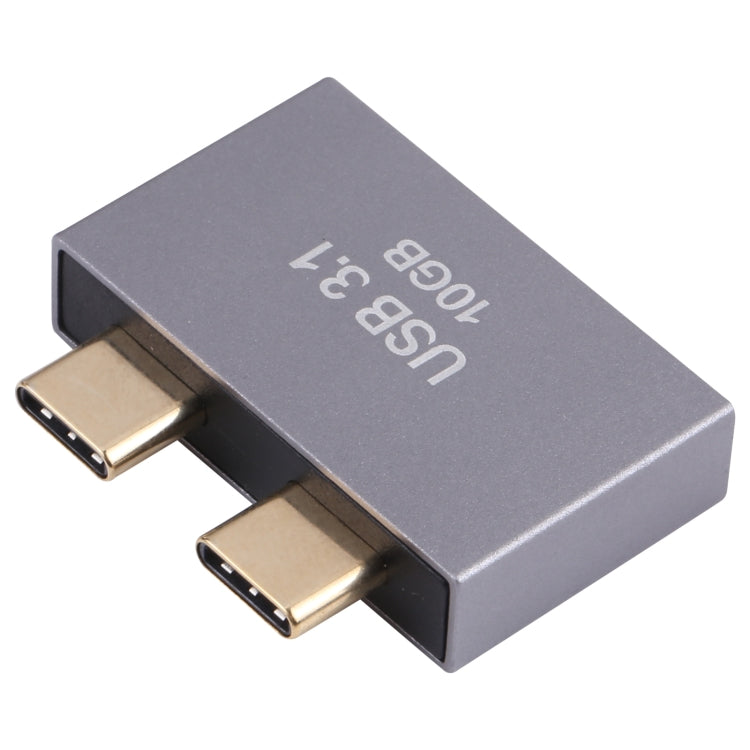 USB Female + USB-C / Type-C Female to 2 x USB-C / Type-C Male Adapter by buy2fix
