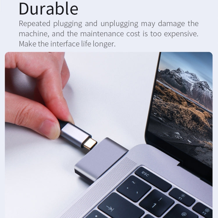 USB Female + USB-C / Type-C Female to 2 x USB-C / Type-C Male Adapter by buy2fix