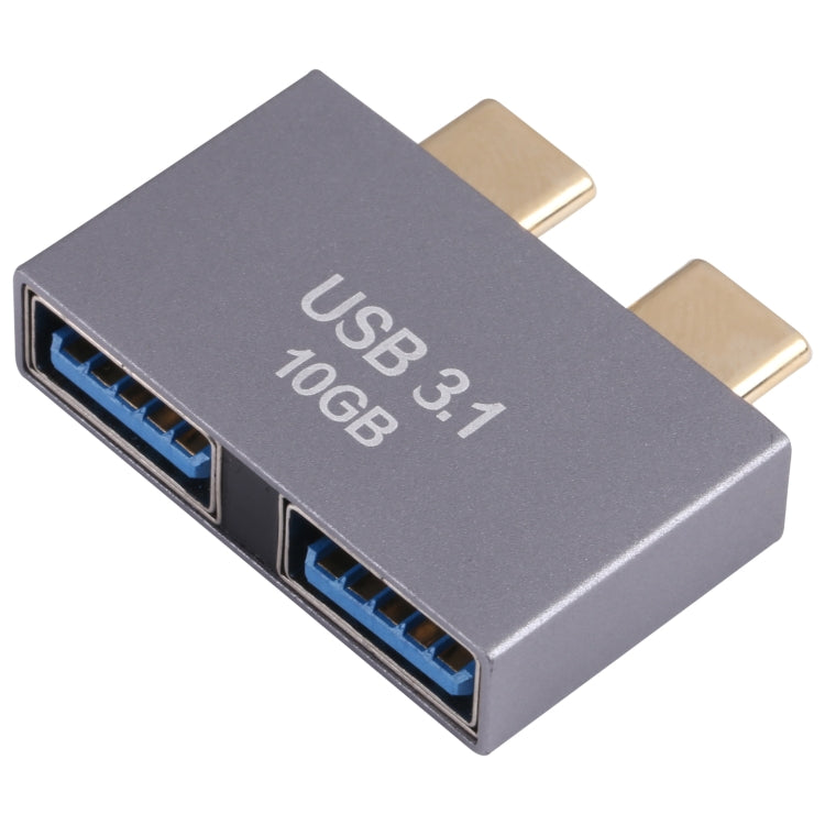 2 x USB Female to 2 x USB-C / Type-C Male Adapter by buy2fix