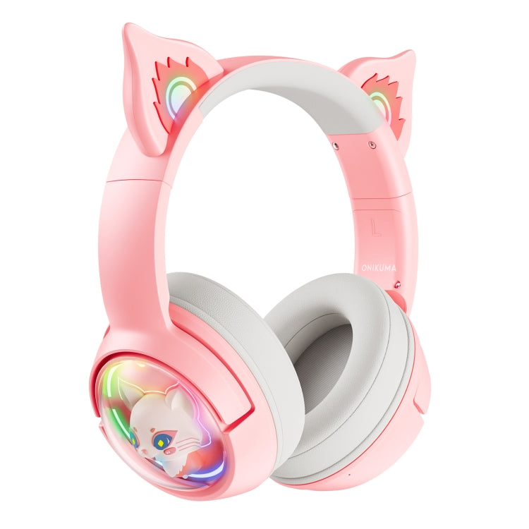 B5 Cat Ear Design USB-C / Type-C RGB Wireless Bluetooth HiFi Headset (Pink) by buy2fix