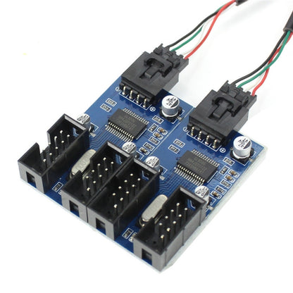 9 Pin USB Header Male 1 to 4 Female Extension Cable Card by buy2fix