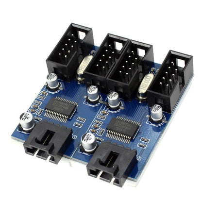 9 Pin USB Header Male 1 to 4 Female Extension Cable Card by buy2fix