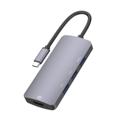UC912 4 in 1 4K 30Hz USB 3.0 + 2 x USB 2.0 to USB-C / Type-C Multifunctional HUB Adapter by buy2fix