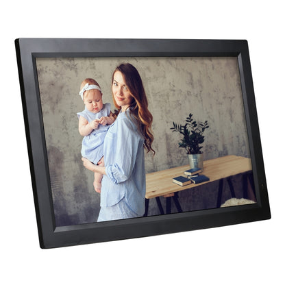 23.6 inch LED Display Digital Photo Frame with Holder & Remote Control, US Plug(Black) - 15 inch Above by buy2fix | Online Shopping UK | buy2fix