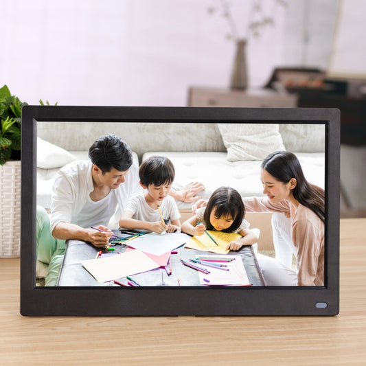 12.5 inch FHD LED Display Digital Photo Frame with Holder & Remote Control, MSTAR V56 Program, Support USB / SD Card Input (Black) - 11-15 inch by buy2fix | Online Shopping UK | buy2fix