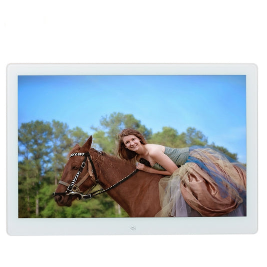 15-inch Digital Photo Frame Electronic Photo Frame Ultra-narrow Side Support 1080P Wall-mounted Advertising Machine(White) - 11-15 inch by buy2fix | Online Shopping UK | buy2fix