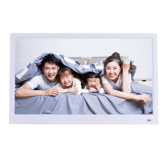 15.6 inch FHD LED Display Digital Photo Frame with Holder & Remote Control, MSTAR V53 Program, Support USB / SD Card Input(White) - 15 inch Above by buy2fix | Online Shopping UK | buy2fix