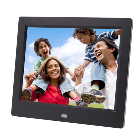 AC 100-240V 8 inch TFT Screen Digital Photo Frame with Holder & Remote Control, Support USB / SD Card Input (Black) - 11 inch Below by buy2fix | Online Shopping UK | buy2fix
