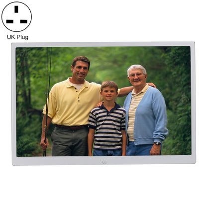 HSD1303 13.3 inch LED 1280x800 High Resolution Display Digital Photo Frame with Holder and Remote Control, Support SD / MMC / MS Card / USB Port, UK Plug(Silver) - 11-15 inch by buy2fix | Online Shopping UK | buy2fix