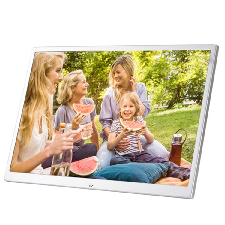 HSD1504 15.4 inch LED 1280x800 High Resolution Display Digital Photo Frame with Holder and Remote Control, Support SD / MMC / MS Card / USB Port, EU Plug(Silver) - 15 inch Above by buy2fix | Online Shopping UK | buy2fix