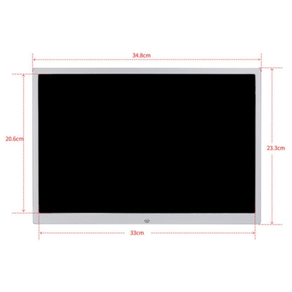 HSD1504 15.4 inch LED 1280x800 High Resolution Display Digital Photo Frame with Holder and Remote Control, Support SD / MMC / MS Card / USB Port, EU Plug(Silver) - 15 inch Above by buy2fix | Online Shopping UK | buy2fix