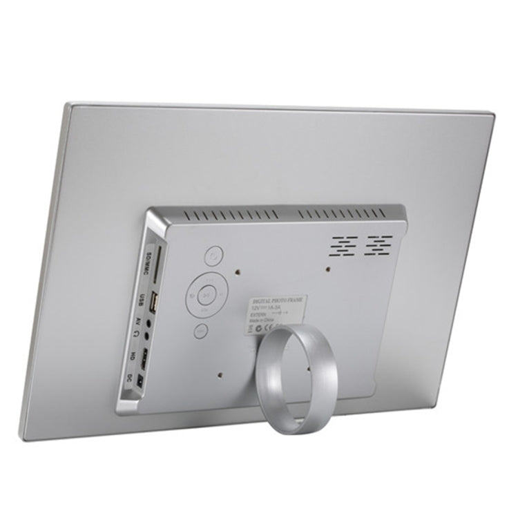 HSD1504 15.4 inch LED 1280x800 High Resolution Display Digital Photo Frame with Holder and Remote Control, Support SD / MMC / MS Card / USB Port, US Plug(Silver) by buy2fix