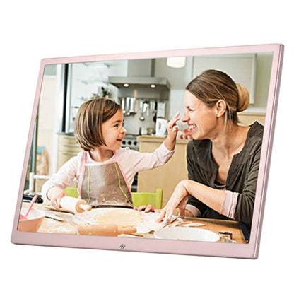 HSD1707 17 inch LED 1440X900 High Resolution Display Digital Photo Frame with Holder and Remote Control, Support SD / MMC / MS Card / USB Port, EU Plug(Gold) - 15 inch Above by buy2fix | Online Shopping UK | buy2fix