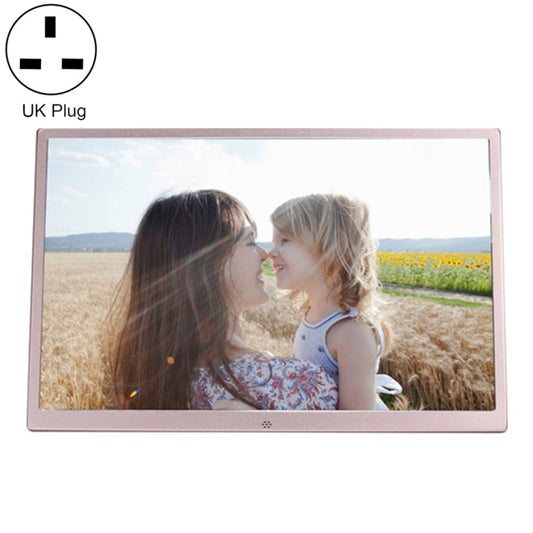 HSD1707 17 inch LED 1440X900 High Resolution Display Digital Photo Frame with Holder and Remote Control, Support SD / MMC / MS Card / USB Port, US Plug(Gold) - 15 inch Above by buy2fix | Online Shopping UK | buy2fix