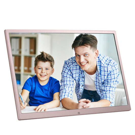 HSD1707 17 inch LED 1440X900 High Resolution Display Digital Photo Frame with Holder and Remote Control, Support SD / MMC / MS Card / USB Port, US Plug(Gold) - 15 inch Above by buy2fix | Online Shopping UK | buy2fix