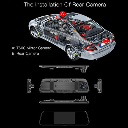 Anytek T600 Ultra HD 1080P 5.5 inch IPS Touch Screen Car DVR Driving Recorder - Car DVRs by Anytek | Online Shopping UK | buy2fix