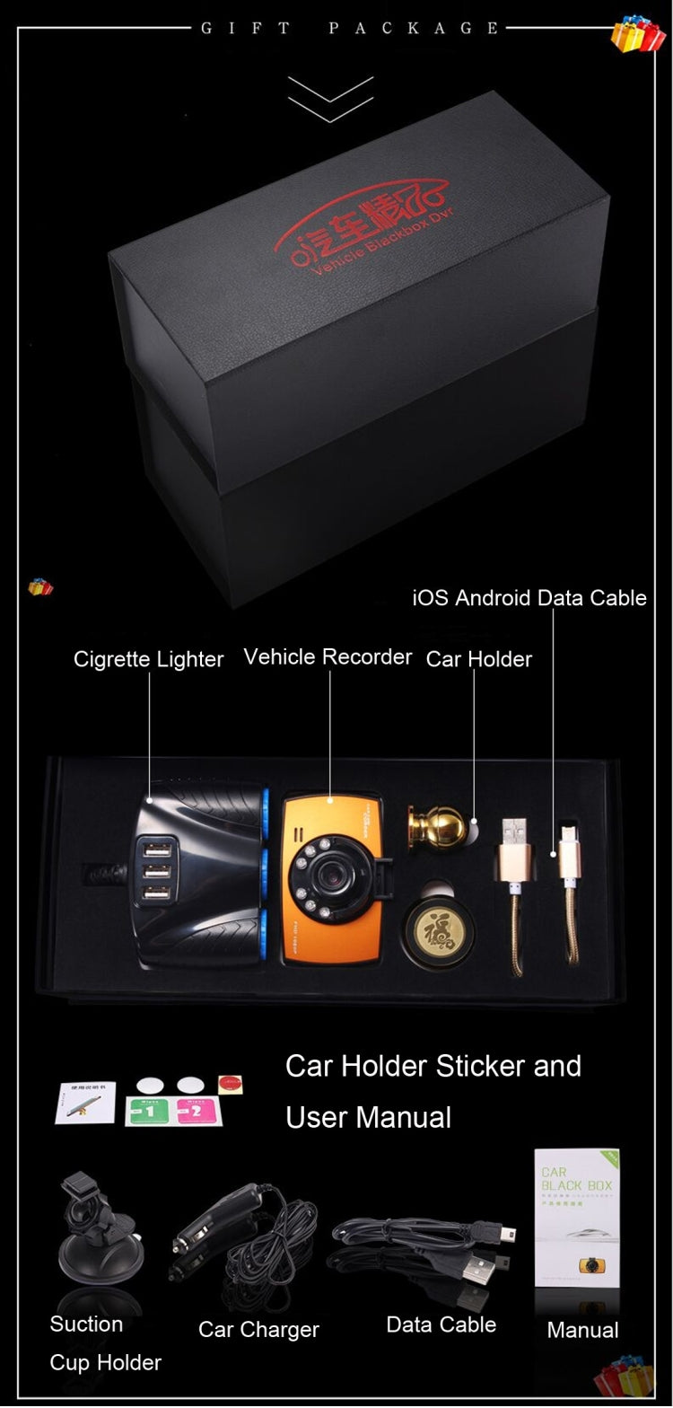 Generalplus 720P VGA 2.4 inch LCD Screen Display Car DVR Recorder, Support Loop Recording / Motion Detection / Night Vision Function by buy2fix