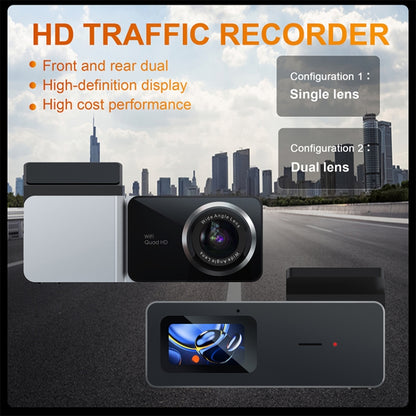 U06 2K Ultra HD Night Vision WiFi Car Driving Recorder Support Mobile APP - Car DVRs by buy2fix | Online Shopping UK | buy2fix