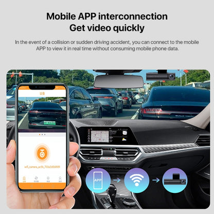 U03 2K Ultra HD Night Vision Panoramic Triple Recording WiFi Driving Recorder - Car DVRs by buy2fix | Online Shopping UK | buy2fix