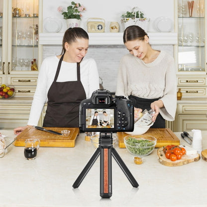 PULUZ Inlaid Wood Desktop Vlogging Live Tripod Holder with Ballhead (Red) - Tripods by PULUZ | Online Shopping UK | buy2fix