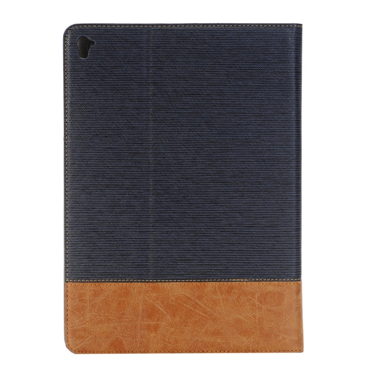 Cross Texture Horizontal Flip Leather Case with Holder & Card Slots & Wallet for iPad Pro 9.7 inch(Dark Blue) - iPad Pro 9.7 inch Cases by buy2fix | Online Shopping UK | buy2fix