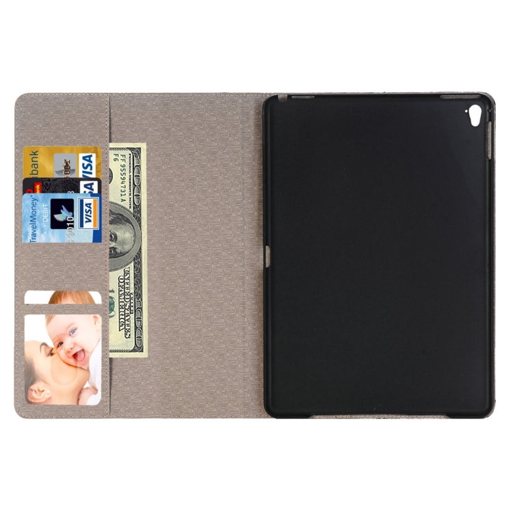 Cross Texture Horizontal Flip Leather Case with Holder & Card Slots & Wallet for iPad Pro 9.7 inch(Dark Blue) - iPad Pro 9.7 inch Cases by buy2fix | Online Shopping UK | buy2fix