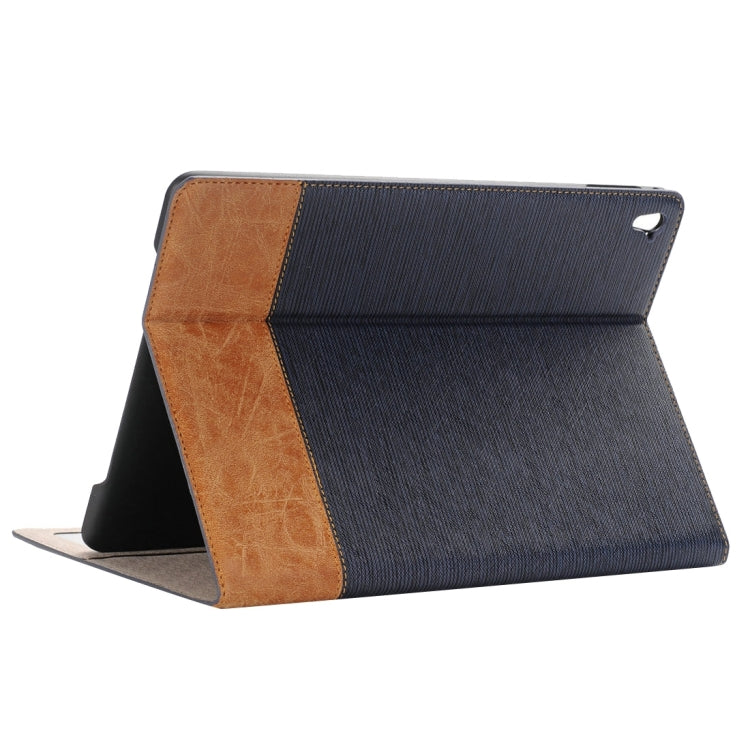 Cross Texture Horizontal Flip Leather Case with Holder & Card Slots & Wallet for iPad Pro 9.7 inch(Dark Blue) - iPad Pro 9.7 inch Cases by buy2fix | Online Shopping UK | buy2fix