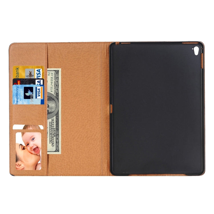 Book Style Polished Surface Horizontal Flip Leather Case with Holder & Card Slots & Wallet for iPad Pro 9.7 inch(Dark Blue) - iPad Pro 9.7 inch Cases by buy2fix | Online Shopping UK | buy2fix