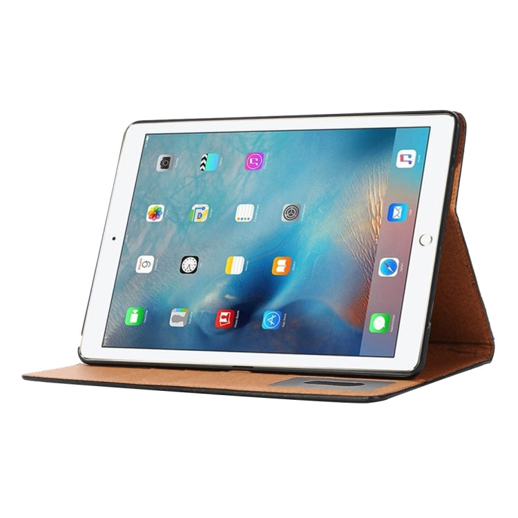 Book Style Polished Surface Horizontal Flip Leather Case with Holder & Card Slots & Wallet for iPad Pro 9.7 inch(Dark Blue) - iPad Pro 9.7 inch Cases by buy2fix | Online Shopping UK | buy2fix