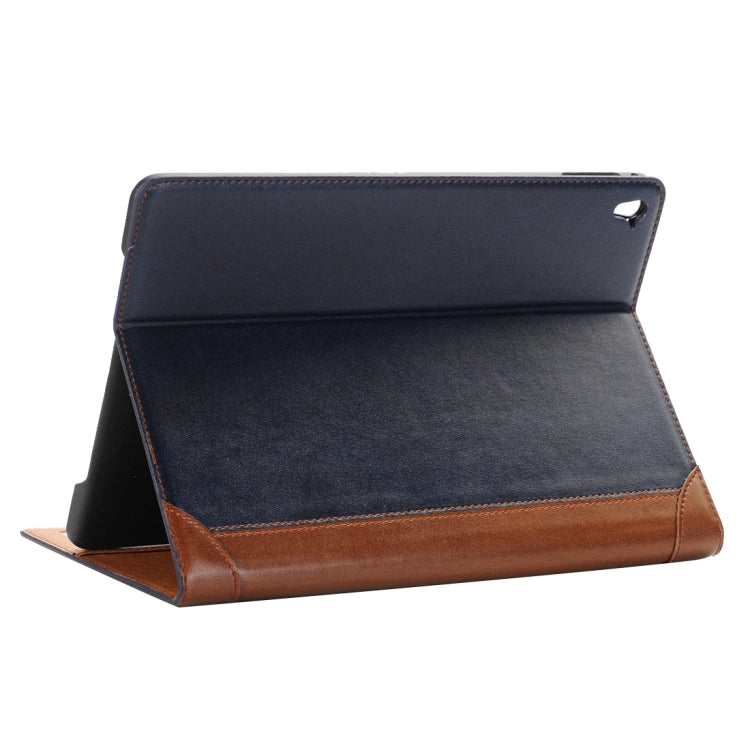 Book Style Polished Surface Horizontal Flip Leather Case with Holder & Card Slots & Wallet for iPad Pro 9.7 inch(Dark Blue) - iPad Pro 9.7 inch Cases by buy2fix | Online Shopping UK | buy2fix
