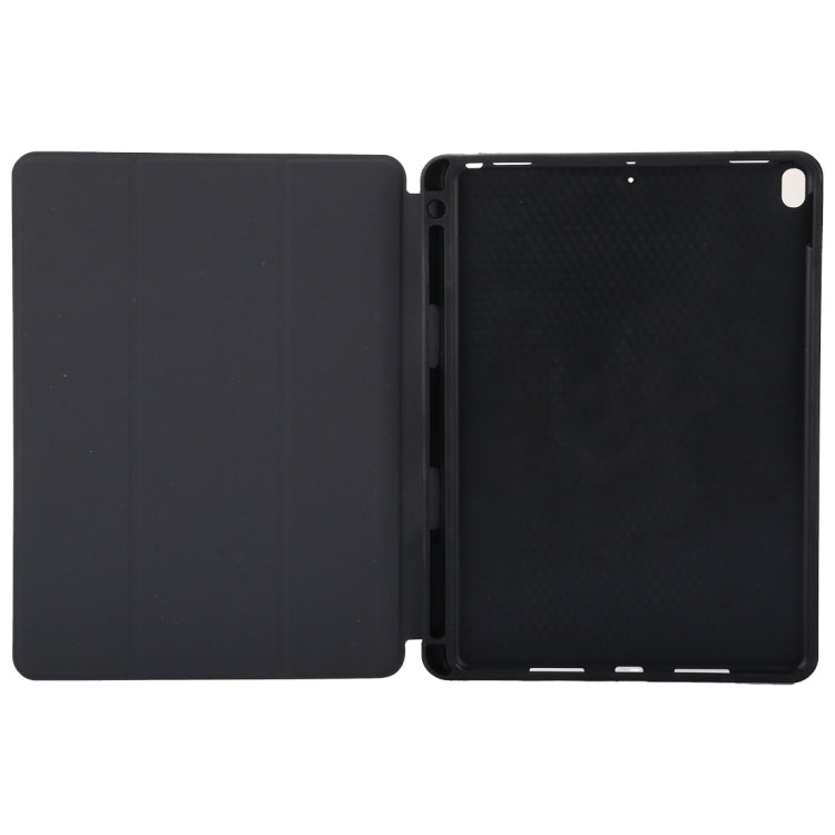 Cloth Texture Pattern Case for iPad 9.7 (2018) & iPad 9.7 inch (2017), with Three-folding Holder & Pen Slots(Red) - iPad 9.7 (2018) & (2017) Cases by buy2fix | Online Shopping UK | buy2fix