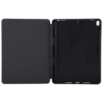 Cloth Texture Pattern Case for iPad 9.7 (2018) & iPad 9.7 inch (2017), with Three-folding Holder & Pen Slots(Red) - iPad 9.7 (2018) & (2017) Cases by buy2fix | Online Shopping UK | buy2fix