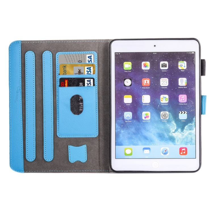 For iPad Air / iPad Air 2 Painting Colorful Raccoon Pattern Horizontal Flip Leather Case with Holder & Wallet & Card Slots & Pen Slot - iPad 9.7 (2018) & (2017) Cases by buy2fix | Online Shopping UK | buy2fix