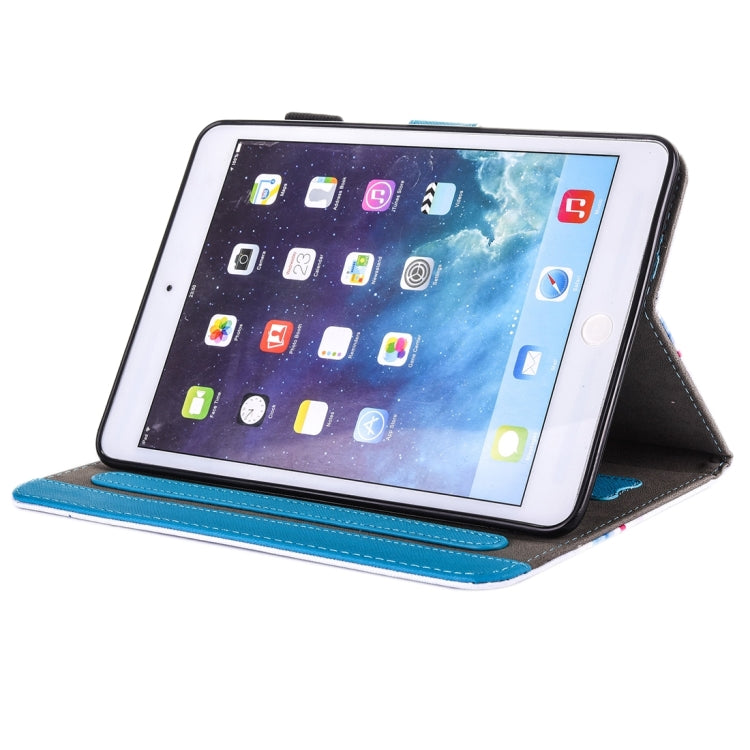 For iPad Air / iPad Air 2 Painting Colorful Raccoon Pattern Horizontal Flip Leather Case with Holder & Wallet & Card Slots & Pen Slot - iPad 9.7 (2018) & (2017) Cases by buy2fix | Online Shopping UK | buy2fix