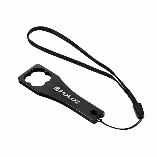 PULUZ CNC Aluminum Alloy Tighten Screw Cap Wrench Tool for GoPro Hero11 Black / HERO10 Black / HERO9 Black / HERO8 Black / HERO7 /6 /5 /5 Session /4 Session /4 /3+ /3 /2 /1, Xiaoyi and Other Action Cameras(Black)