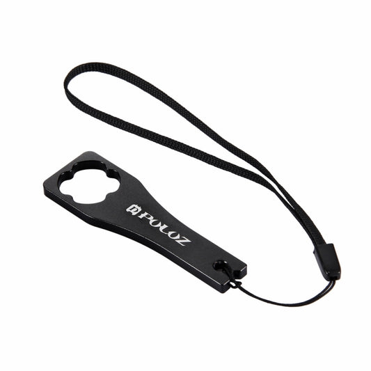 PULUZ CNC Aluminum Alloy Tighten Screw Cap Wrench Tool for GoPro Hero11 Black / HERO10 Black / HERO9 Black / HERO8 Black / HERO7 /6 /5 /5 Session /4 Session /4 /3+ /3 /2 /1, Xiaoyi and Other Action Cameras(Black) - Tools by PULUZ | Online Shopping UK | buy2fix