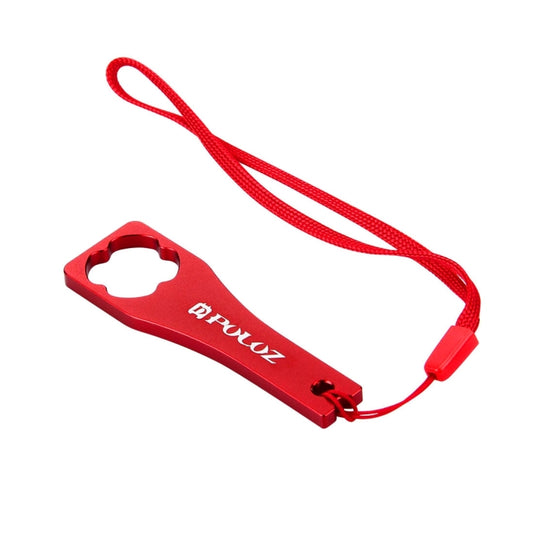PULUZ CNC Aluminum Alloy Tighten Screw Cap Wrench Tool for GoPro Hero11 Black / HERO10 Black / HERO9 Black / HERO8 Black / HERO7 /6 /5 /5 Session /4 Session /4 /3+ /3 /2 /1, Xiaoyi and Other Action Cameras(Red) - Tools by PULUZ | Online Shopping UK | buy2fix