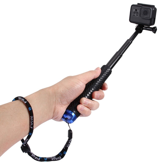 PULUZ Handheld Extendable Pole Monopod for GoPro, Insta360, DJI and Other Action Cameras, Length: 19-49cm - Extendable Pole by PULUZ | Online Shopping UK | buy2fix
